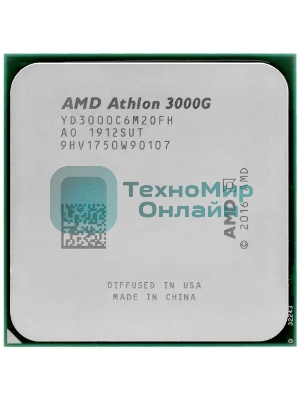 Процессор AMD Athlon 3000G Soc-AM4 3.5GHz OEM