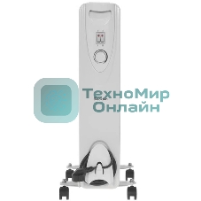 Обогреватель масляный Blackton Bt OH1111 (9 секций), белый, 2000 Вт, 20 м2, механический термостат