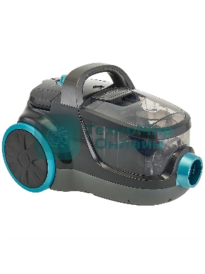 Пылесос Delta LUX DL-0836 черный с бирюзовым