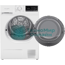 Сушильная машина Maunfeld MFDM168WH02 белый, 8 кг, сушка - тепловой насос, программ - 16, 59.5 x 84.5 x 61 см