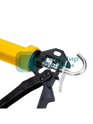 Пистолет для герметика Deli DL2370 Размер: 9 дюймов/230 мм. Сталь А3 + алюминий. Угол поворота 360.