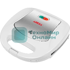 Сэндвичница Aresa AR-1205. 750 Вт. Термостойкий пластик со вставками из хромированной стали. Две сэндвичные формы.