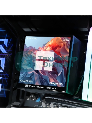 Водяное охлаждение для процессора Thermalright Hyper Vision 360 (360mm, LED, Black, ARGB/Fans: 3x120mm, 69CFM, 27dBA, 2150RPM/Pump height 68mm, 6400RPM, Rad thickness 27mm/S: 1700, 1200, 1851, 115X, 2011, 2066, AM5, AM4)