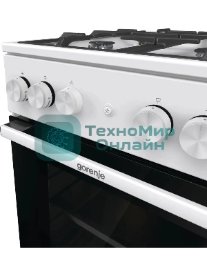Плита газовая Gorenje GG5A11WF белый, конфорок 4 газовых, духовка 70 л, 50 см x 85 см x 59.4 см