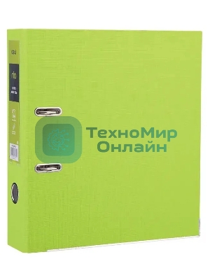 Папка-регистратор Deli EB20160 A4 75мм, полипропилен/бумага зеленый разборная, сменный карман на корешке