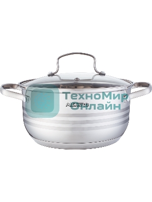 Кастрюля ALBERG AL-2133 Bonne Line с крышкой 6 л (Ø26 х 12.0 см)