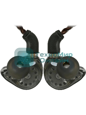 Проводные наушники FiiO JH3 черный, внутриканальные, (jack 3.5 мм), съемный кабель