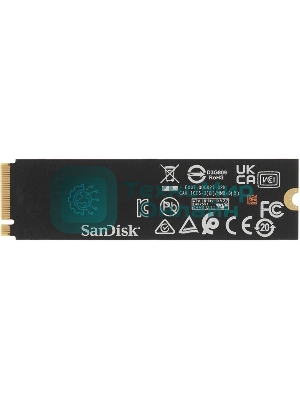 Накопитель SSD Western Digital черный SSD SN7100 M2.2280 PCIe 4.0 500Gb, 6800MBs/5000MBs, TbW 300, WDS500G4X0E, 1 year