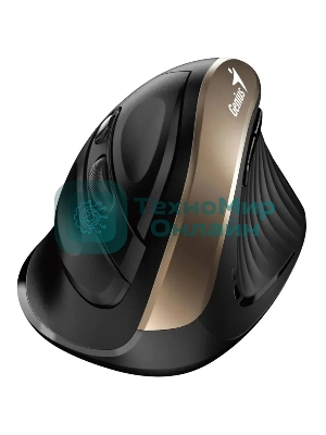 Мышь беспроводная Genius Ergo 8250S черный, 1600 dpi, радиоканал, USB, кнопки - 6