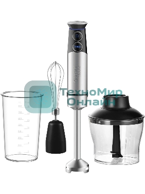 Блендер погружной Vitek VT-3411 1500 Вт, стальной/черный