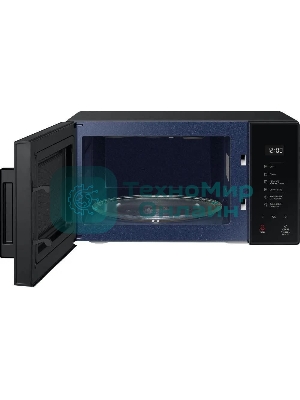 Микроволновая печь Samsung MG23T5018AK/BW черный, 23 л, 800 Вт, переключатели - сенсор