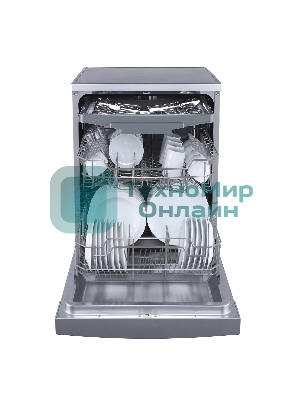 Посудомоечная машина Бирюса DWF-614/6 M, серый, 59.8 см, 14 компл., 49 дБ, класс A++