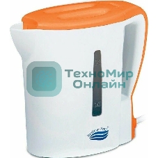 Чайник электрический Великие Реки Мая-1 бело-оранжевый