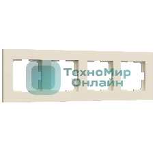 Рамка на 4 поста WERKEL Slab (айвори софт) W0042962
