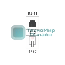 Розетка телефонная 1-м Proconnect RJ11 6P2C 03-0001-4