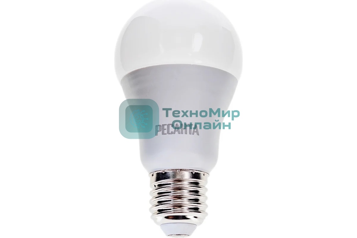 Лампа светодиодная Ресанта LL-R-A60-13W-230-3K-E27 груша, 13 Вт, тепл., Е27