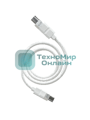 Дата-кабель MORE CHOICE (4620202555007) K87aa 2м USB 3.0A PD60W для Type-C Type-C- 2м, белый