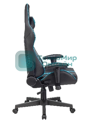 Кресло игровое A4Tech X7 GG-1200 черный/голубой искусственная кожа крестовина пластик