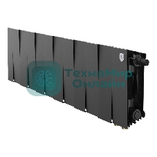 Радиатор биметаллический Royal Thermo PianoForte 200 черный VR80- 12 секц.