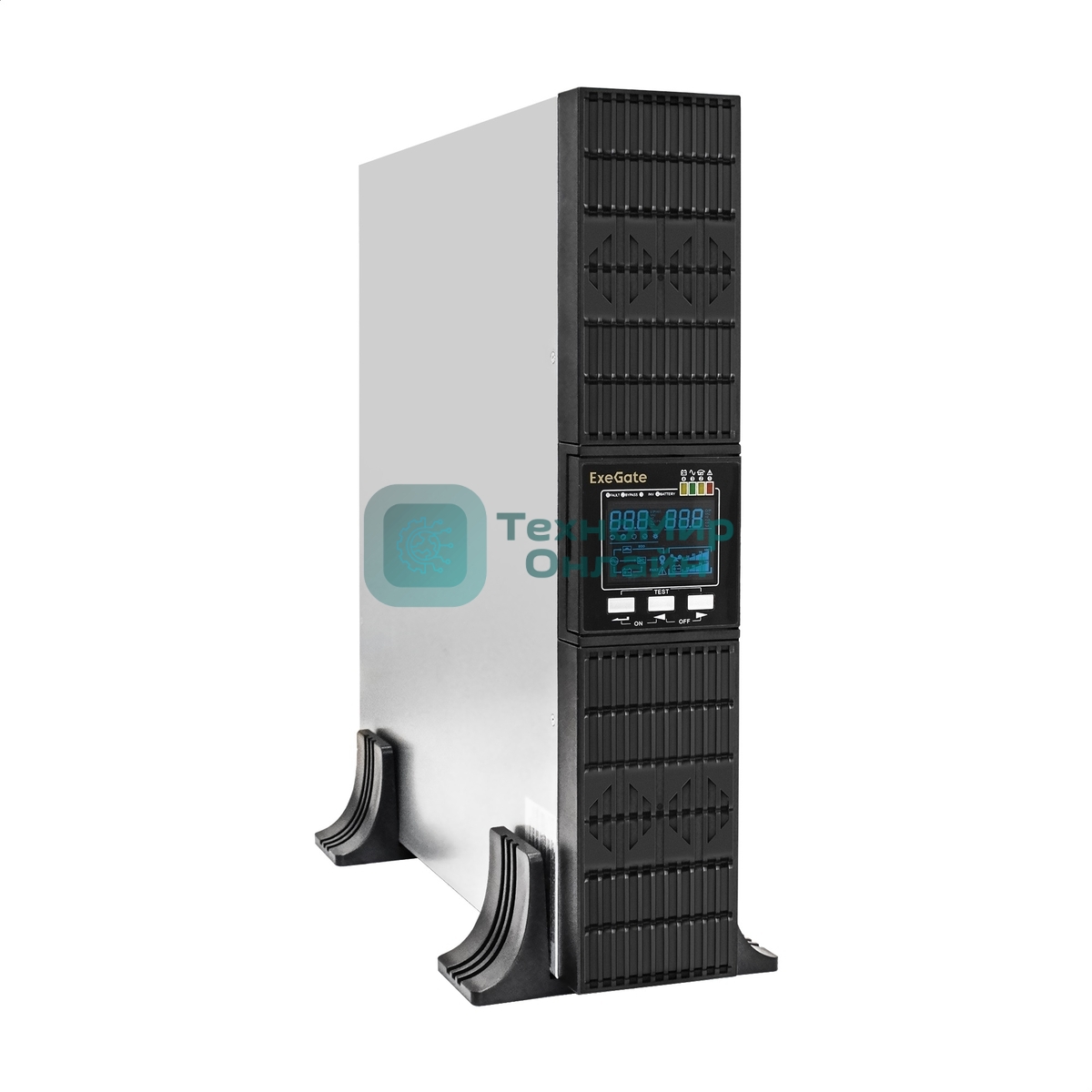 Источник бесперебойного питания On-line ExeGate PowerExpert ULS-2000.LCD.AVR.6C13.USB.RS232.SNMP.BC.2U 2000VA/2000W, On-Line, PF=1, LCD, 6*C13, RS232, USB, SNMP-slot, встроенные батареи 12V 7.2Ah - 6шт, батарейный коннектор, подключение до 4 внешних батарейных блоков 72В, Rackmount 2U/Tower, металлический корпус, черный