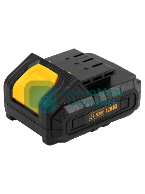 Дрель-шуруповерт аккумуляторная Denzel CDL-12-02BM, 12В, 2 АКБ