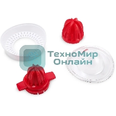 Соковыжималка Maxwell MW-1109(W) белый/красный, цитрусовая, 25 Вт, 700 мл, механическое