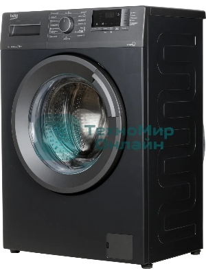 Стиральная машина Beko WSRE6512ZAA 7320210019 черный, загрузка фронтальная 6 кг, 1000 об/мин., класс: А++