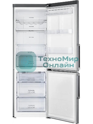 Холодильник Samsung RB33J3515S9/EF серебристый двухкамерный 231/90л морозилка снизу, No Frost
