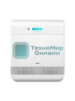 Бризер Tion O2 МАС белый, 40 м², фильтры F7+HEPA H11+угольный, подогрев воздуха, пульт ДУ, управление со смартфона
