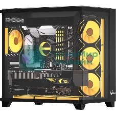 Компьютерный корпус Aerocool/Formula Crystal Z9 FLOE черный без БП ATX 2xUSB 3.0 audio bott PSU