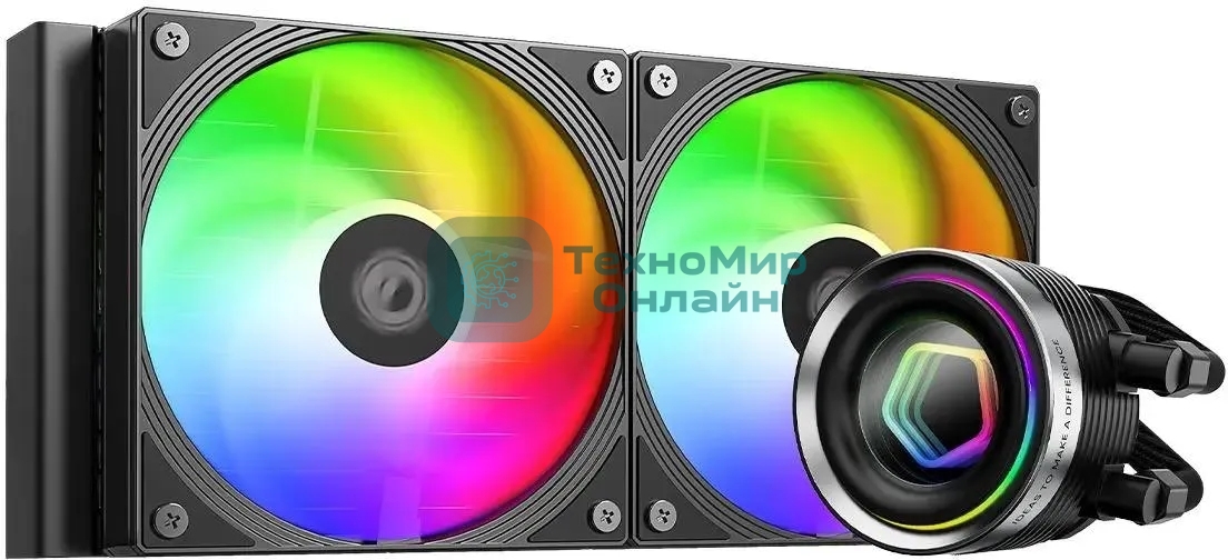 Система жидкостного охлаждения ID-Cooling FX240 INFINITY ARGb черный 120мм алюминий+медь 2000rpm 27.2db 4-pin 300W