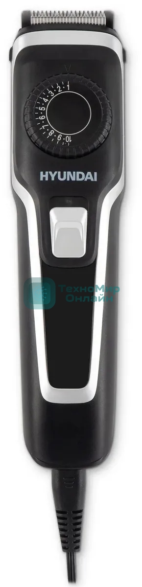 Машинка для стрижки Hyundai H-HC7127 черный 5Вт (насадок в компл:1шт)