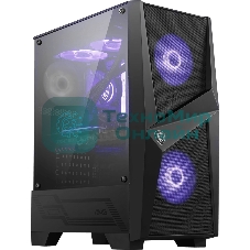 Компьютерный корпус MSI MAG FORGE 100M/mid-tower, ATX, tempered glass side panel/2x RGb 120мм & 1x 120мм fans inc./MAG FORGE 100M