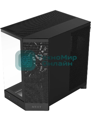Компьютерный корпус без блока питания Case NZXT H9 Flow RGb+ (2025), Midi-Tower, TG, 6x140мм RGb + 1x120мм RGb, 2xUSB-A 3.2 + 1xUSB-C 3.2, E-ATX, ATX, mATX, mITX черный