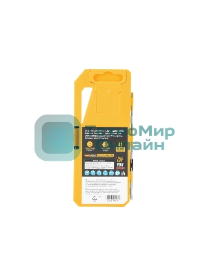 Набор сверл по металлу Denzel 2-8мм, Р6М5-TiN, Golden Tip, 6 шт 723000