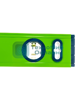 Уровень Сибртех алюминиевый УСМ-0,5-800, фрезерованный, 3 глазка, магнитный, рукоятки, 800 мм