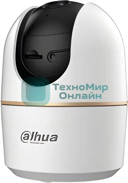 Мини-PT IP-видеокамера Dahua DH-IPC-H4AP-0360B с Wi-Fi 2.4ГГц 4Мп, 1/3” CMOS, объектив 3.6мм, видеоаналитика, ИК до 10м