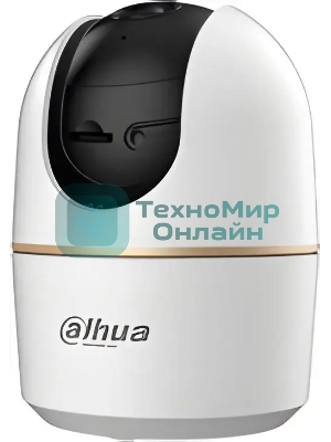 Мини-PT IP-видеокамера Dahua DH-IPC-H4AP-0360B с Wi-Fi 2.4ГГц 4Мп, 1/3” CMOS, объектив 3.6мм, видеоаналитика, ИК до 10м