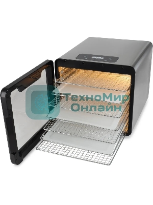 Сушка для фруктов и овощей Hyundai HYFD-8802 14под. 600Вт серебристый