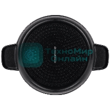 Кастрюля Maunfeld Osvald MF22SVLD03CR универсальная из литого алюминия со стеклянной крышкой, 3 л