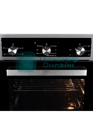 Духовой шкаф электрический встраиваемый LEX EDM 042 IX нержавеющая сталь/черный