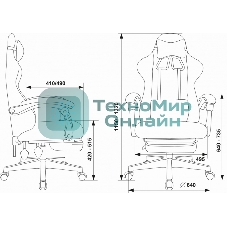 Кресло Knight Lord/F Camby 01 молочный, ткань, подголовник, подставка для ног