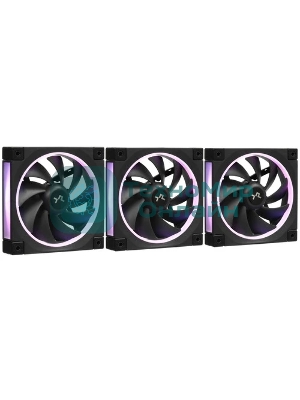 Комплект вентиляторов для корпуса DEEPCOOL FL12-3 IN 1 черный, 120 мм, 2150 об/мин, 32 дБ, 4 pin