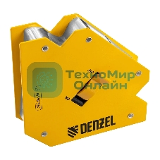 Фиксатор магнитный Denzel отключаемый для сварочных работ усилие 55 LB, 45х90х135 град.