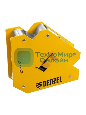 Фиксатор магнитный Denzel отключаемый для сварочных работ усилие 55 LB, 45х90х135 град.
