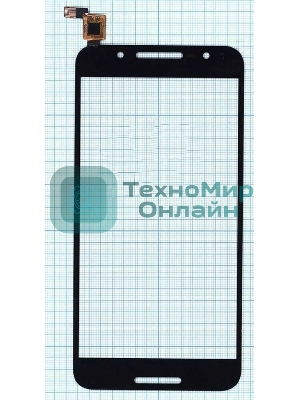 Сенсорное стекло (тачскрин) для Alcatel A7 5090Y, черное