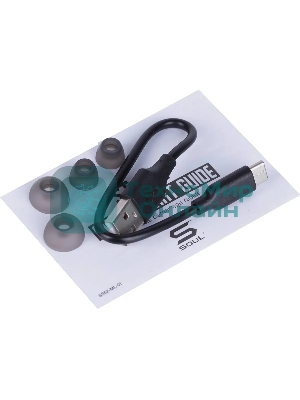 Наушники TWS SOUL ST-XX матовый черный, внутриканальные, Bluetooth