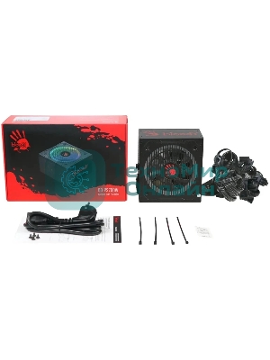 Блок питания Bloody BD-PS700W, 700Вт, 80 PLUS белый, 120мм, черный