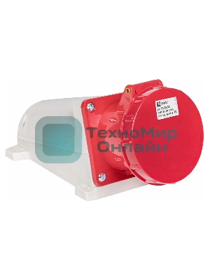 Розетка стационарная наружная EKF 134 ps-134-63-380 63А 380 В 3P+РЕ IP67