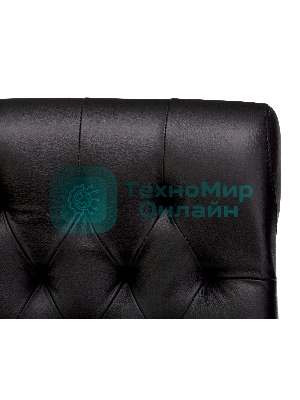 Кресло Бюрократ T-9928WALNUT черный, кожа